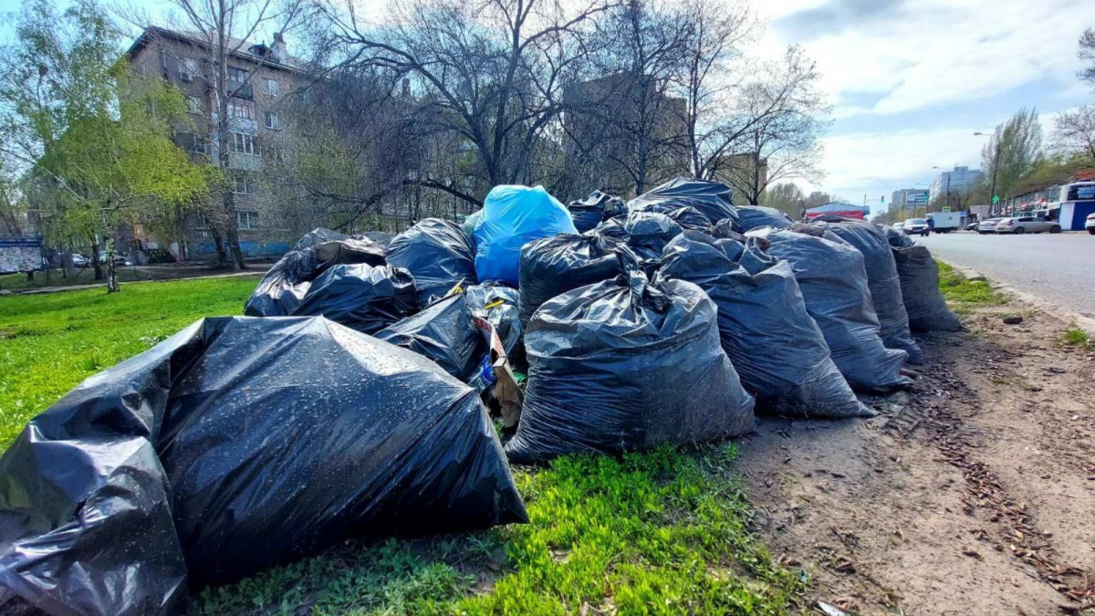 Вывоз и утилизация мусора после субботника в Курске в октябре
